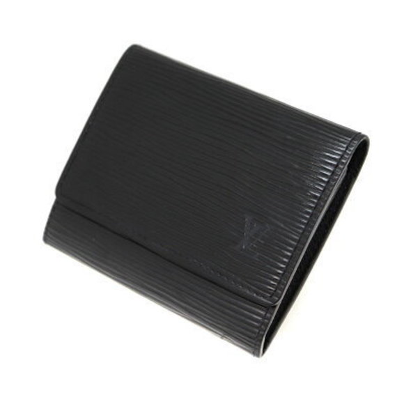 Louis Vuitton Envelope Carte Visite Case Epi Leather Noir Black LV - Picture 1 of 6